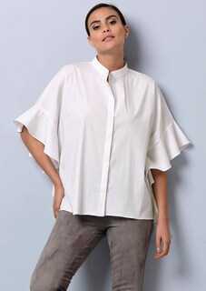 Oversizedbluse mit großem Volantärmel thumbnail 7