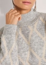 Glitzernder Pullover mit Rauten-Muster thumbnail 5