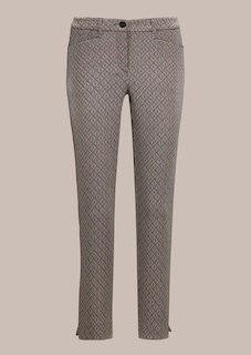 Schlanke Hose in edlem Minimal-Jacquard thumbnail 6