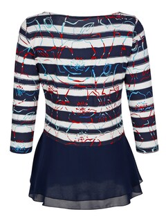 Shirt mit Chiffon am Saum thumbnail 4