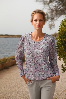 T-shirt imprimé à manches transparentes thumbnail 1