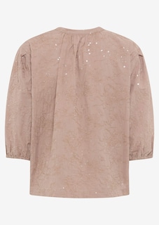 Bluse mit Blütenstickerei und Pailletten thumbnail 3
