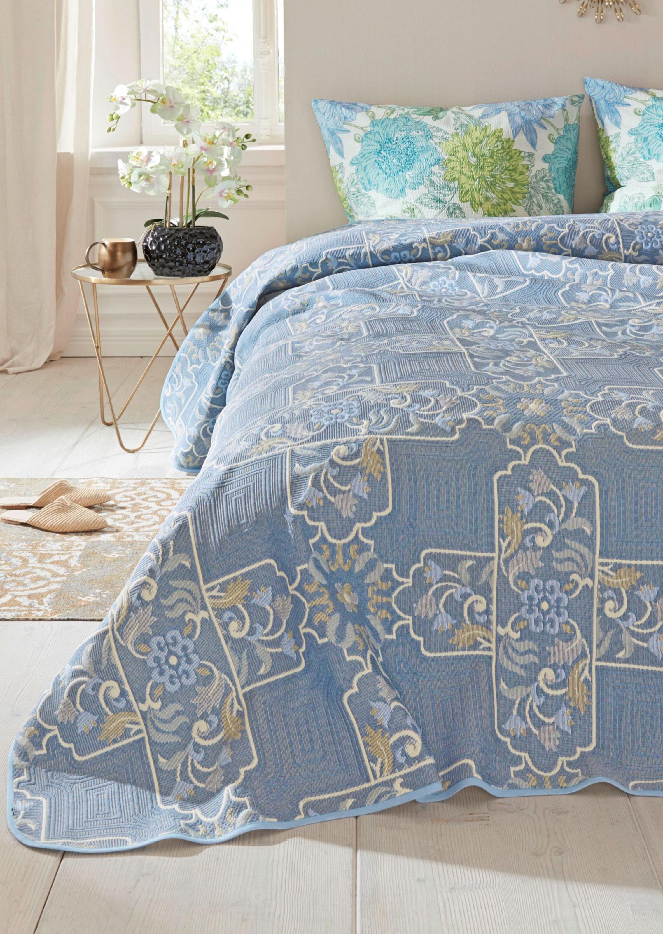 Plaid - bleu - Gr. 140 x 210 cm de Goldner Fashion