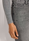 Gerade Jeans mit Strass-Elementen thumbnail 5