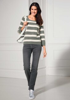 Pull rayé avec manches 3/4 thumbnail 7