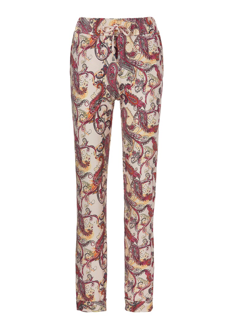Jogg trousers with paisley print