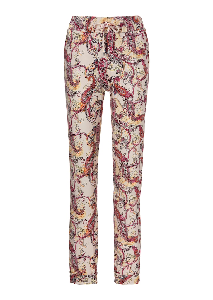 Jogg trousers with paisley print