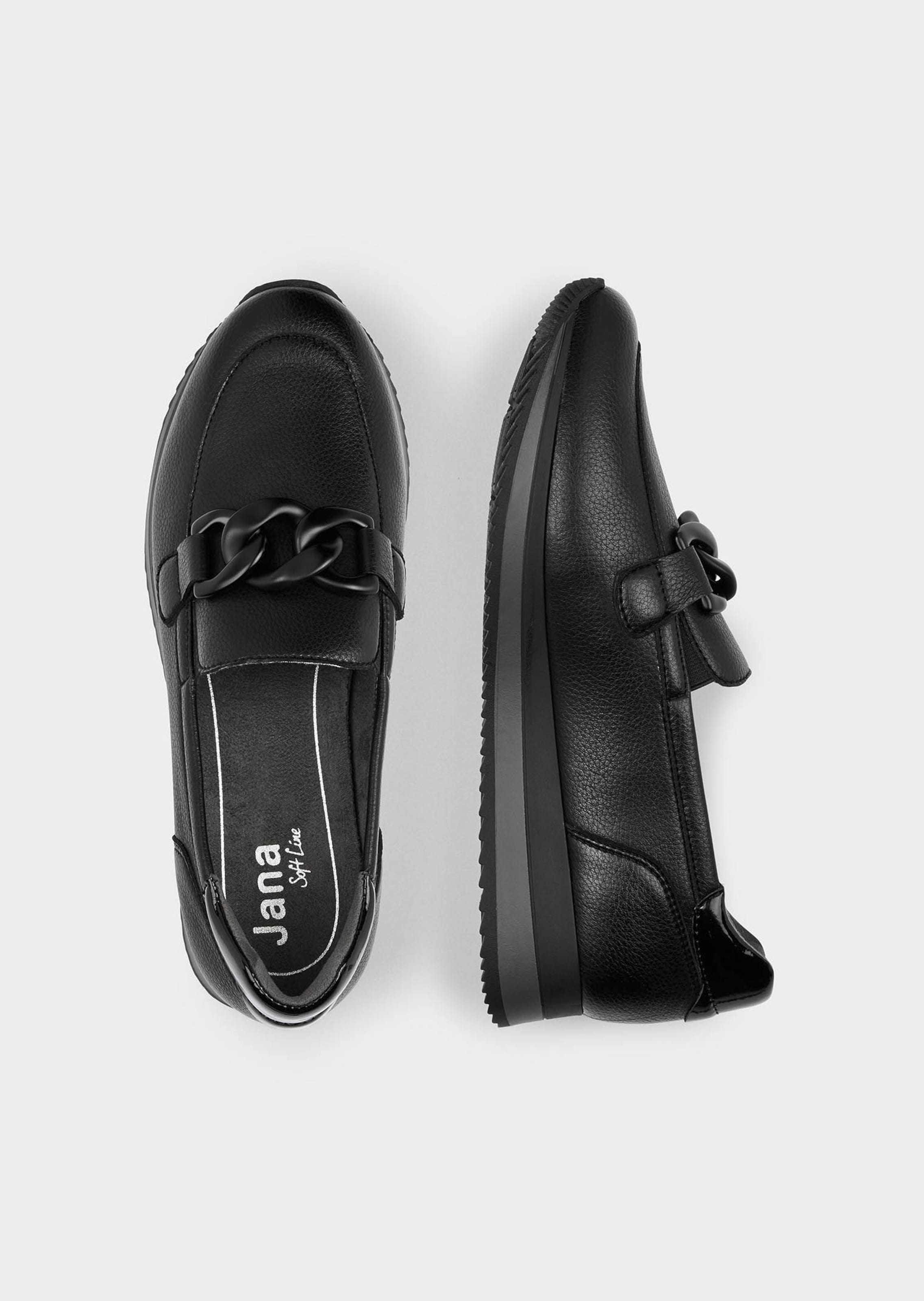 Mocassins avec ornements mode sur noir atelier GOLDNER