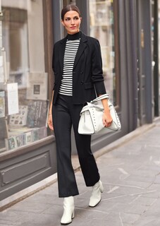 Jersey-Blazer mit feiner Struktur thumbnail 7