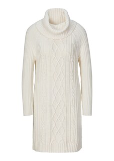 Turtleneck jumper with cable knit pattern thumbnail 1