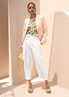 Leinenhose mit Bund- und Bügelfalten thumbnail 7