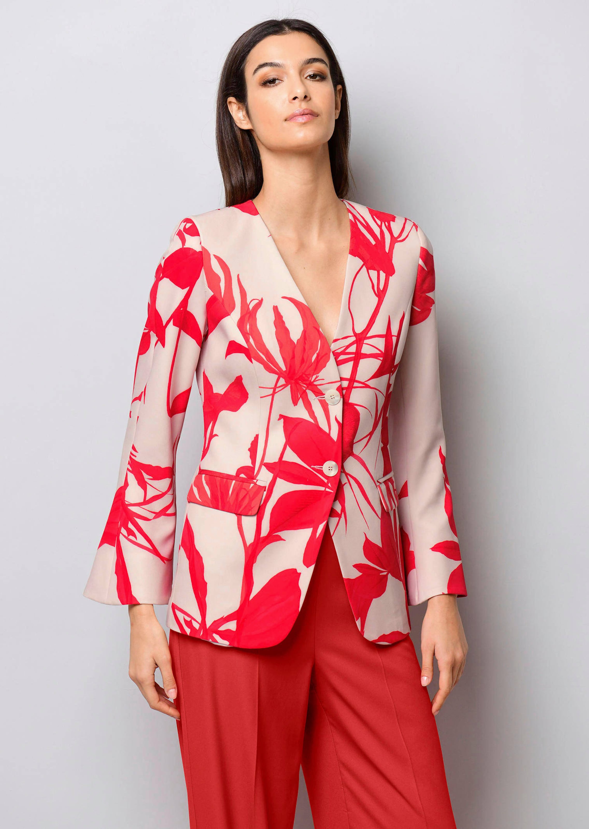 Blazer mit floralem Druck