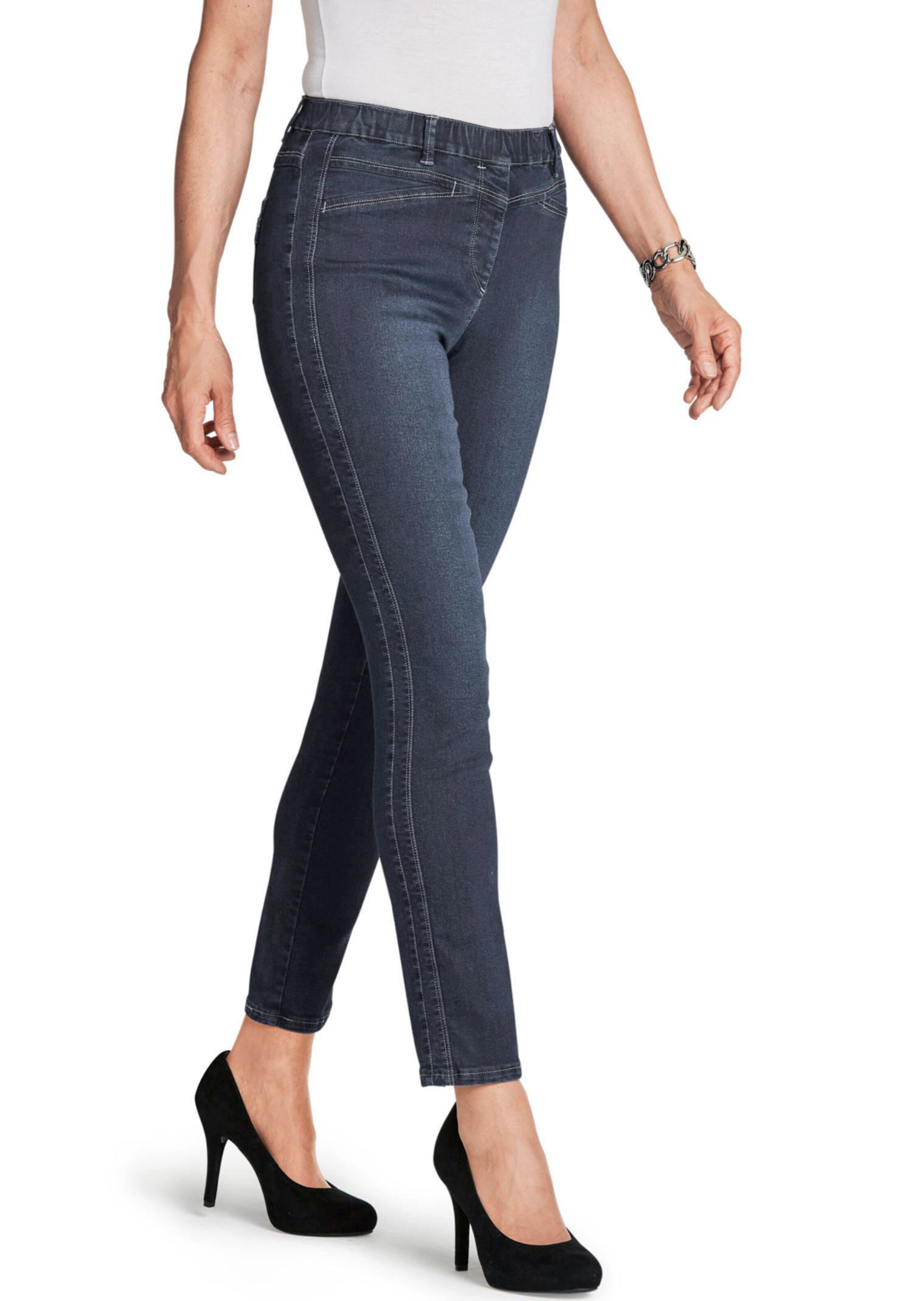 Super elastische Jeans Louisa mit figurstreckenden Nähten atelier GOLDNER