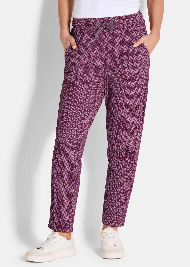Pantalon de détente avec détails brillants