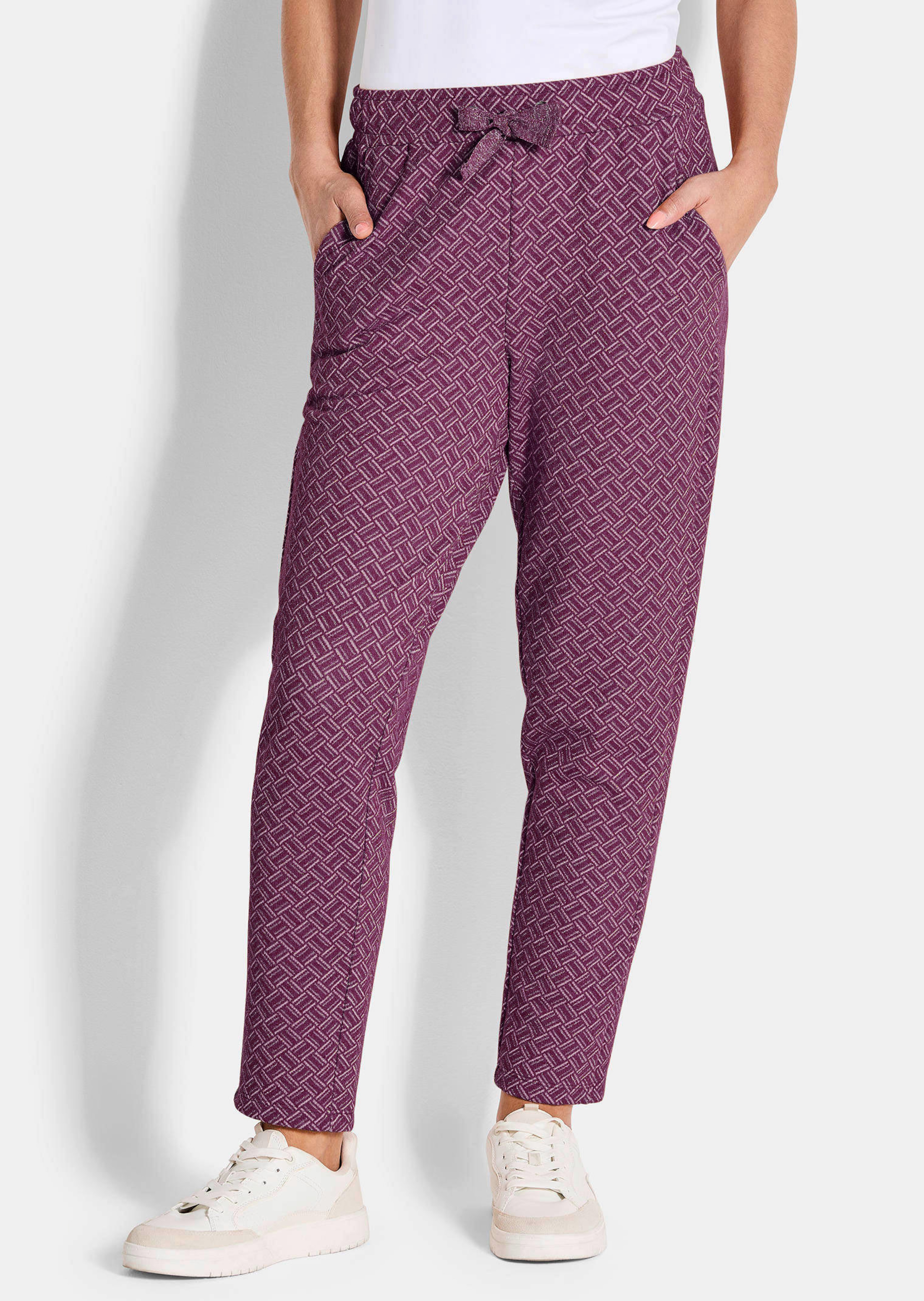 Pantalon de détente avec détails brillants