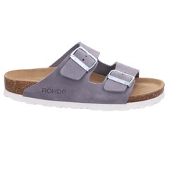 Veloursleder-Pantolette mit Schnallen thumbnail 5