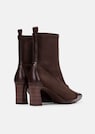 Spitze Stiefeletten in Wildlederoptik mit Glattleder thumbnail 3