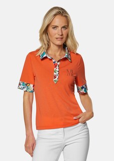Polo shirt with floral accents thumbnail 1