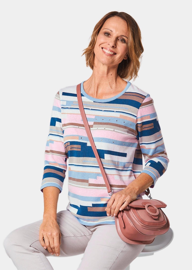 Weicher Pullover mit hochwertiger Intarsie