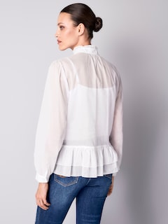 Bluse mit Volant am Ausschnitt thumbnail 3