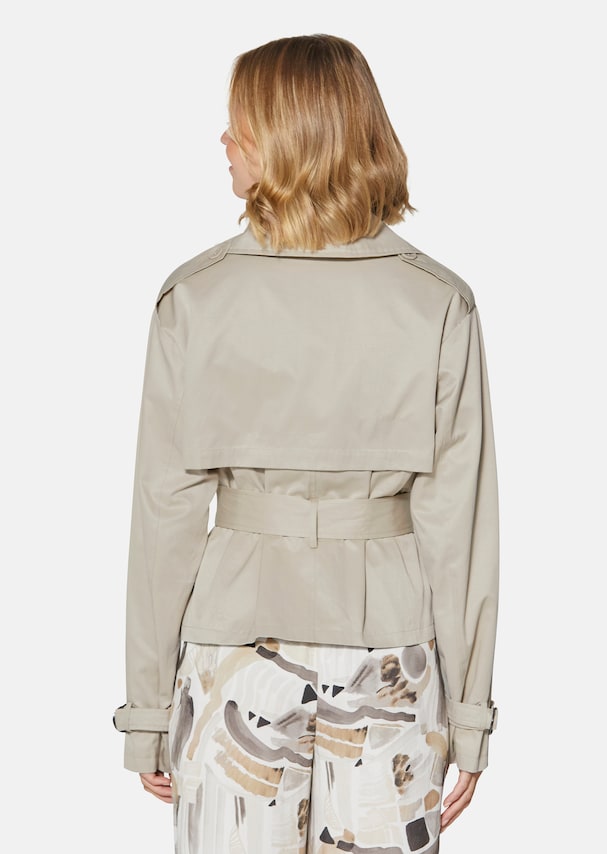 Short jacket in trench style 2