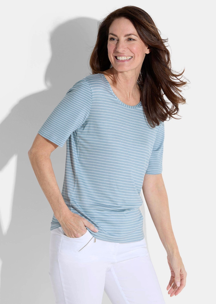 Jersey-Shirt mit Streifenmuster