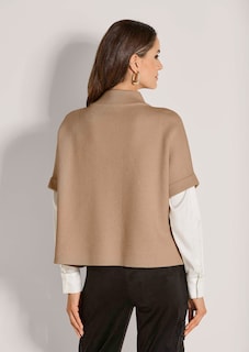 Short cape-style cardigan thumbnail 3