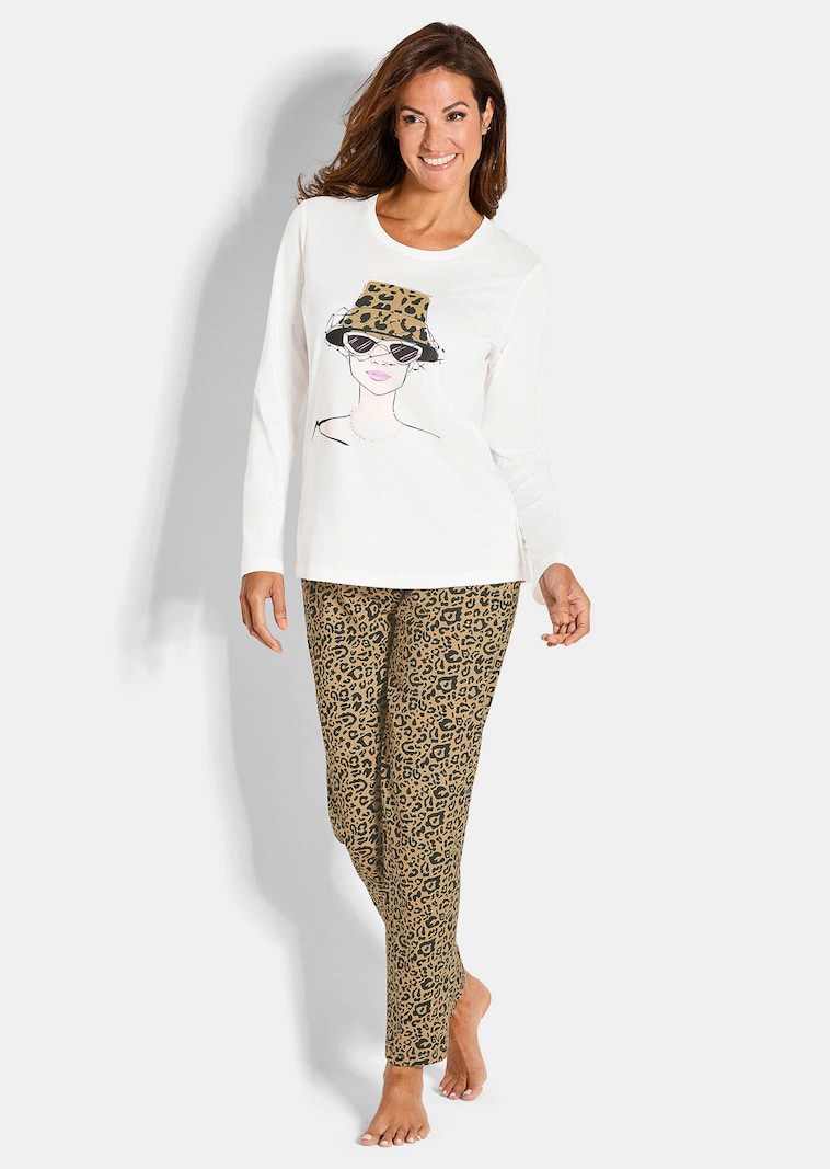 Pyjama mit Animal Print