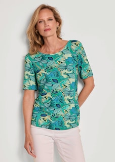 Jersey-Shirt mit U-Boot-Ausschnitt thumbnail 7