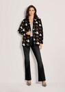 Verschlusslose Shirtjacke mit Hahnentrittmuster thumbnail 2