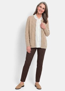 Strickjacke mit Merinowolle im Zickzack-Muster thumbnail 2