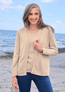 Strickjacke mit Pünktchenmuster thumbnail 7