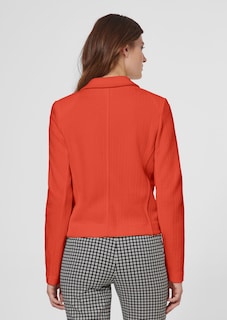 Trendy short-cut blazer in jersey with structured sections thumbnail 3