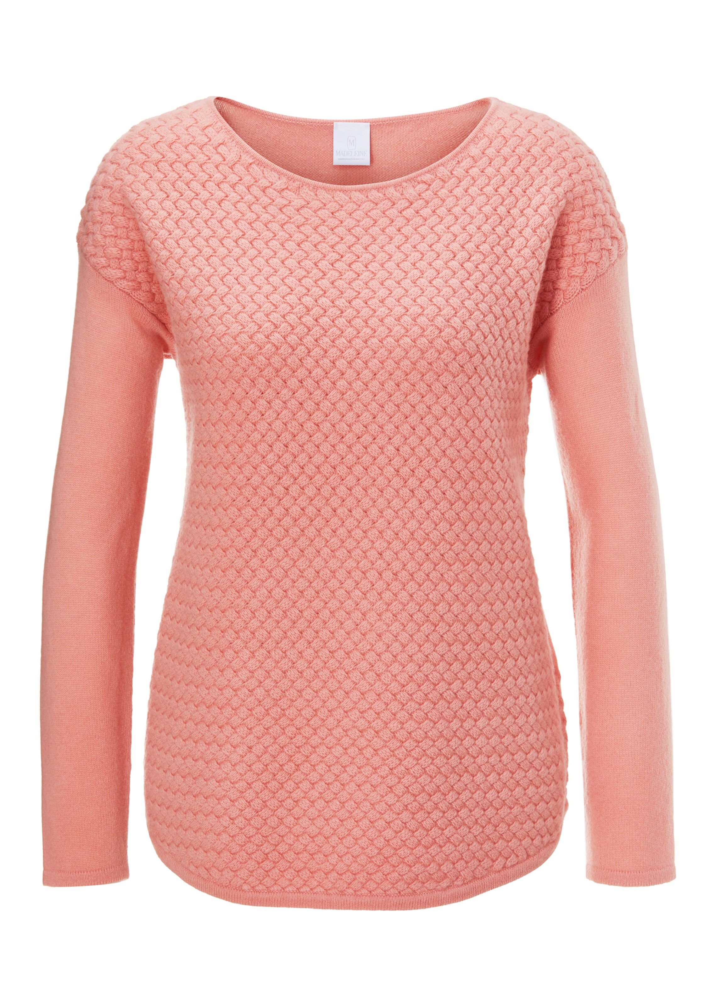Oversize-Pullover mit Flechtmuster
