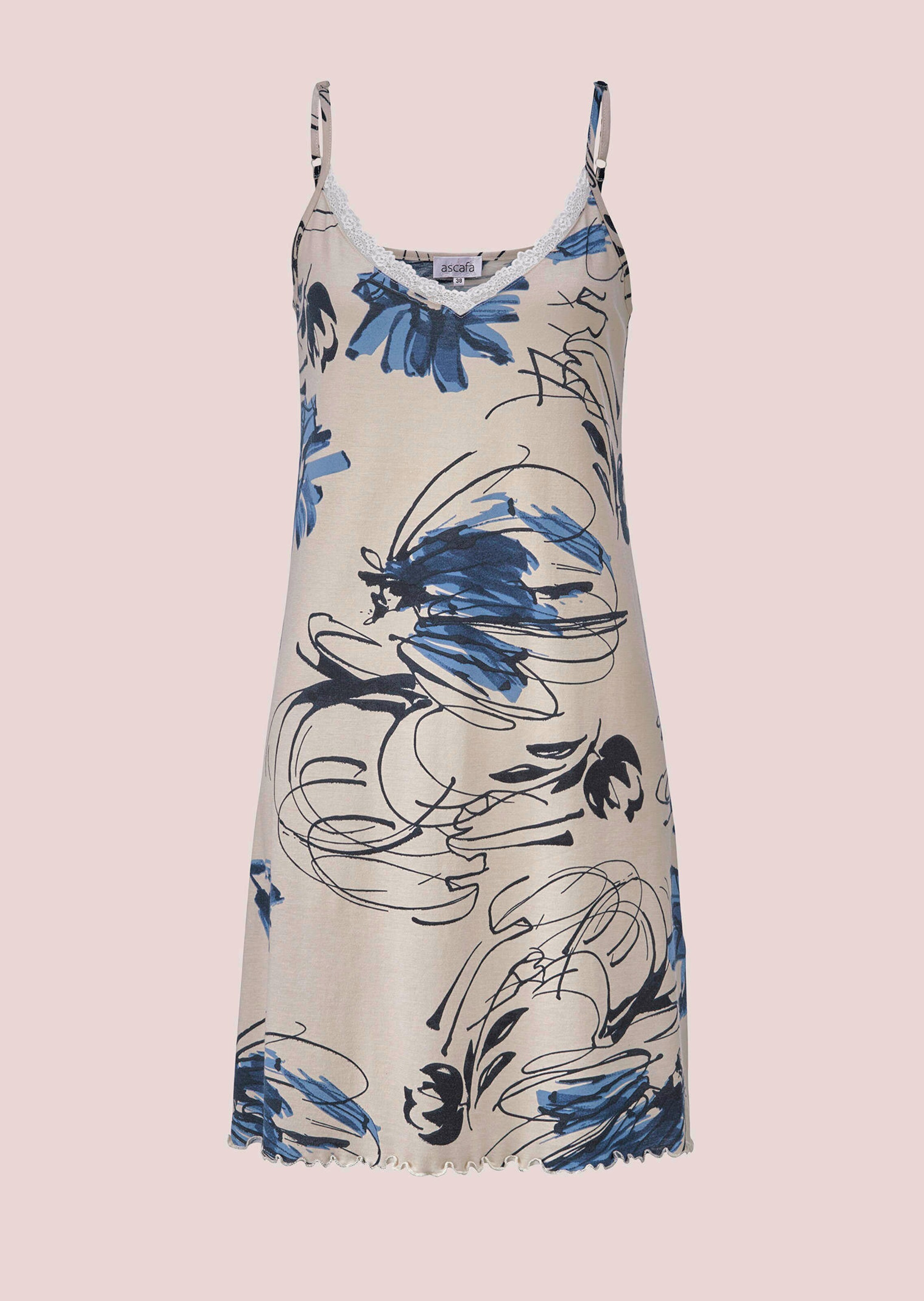 Chemise de nuit avec bord en dentelle