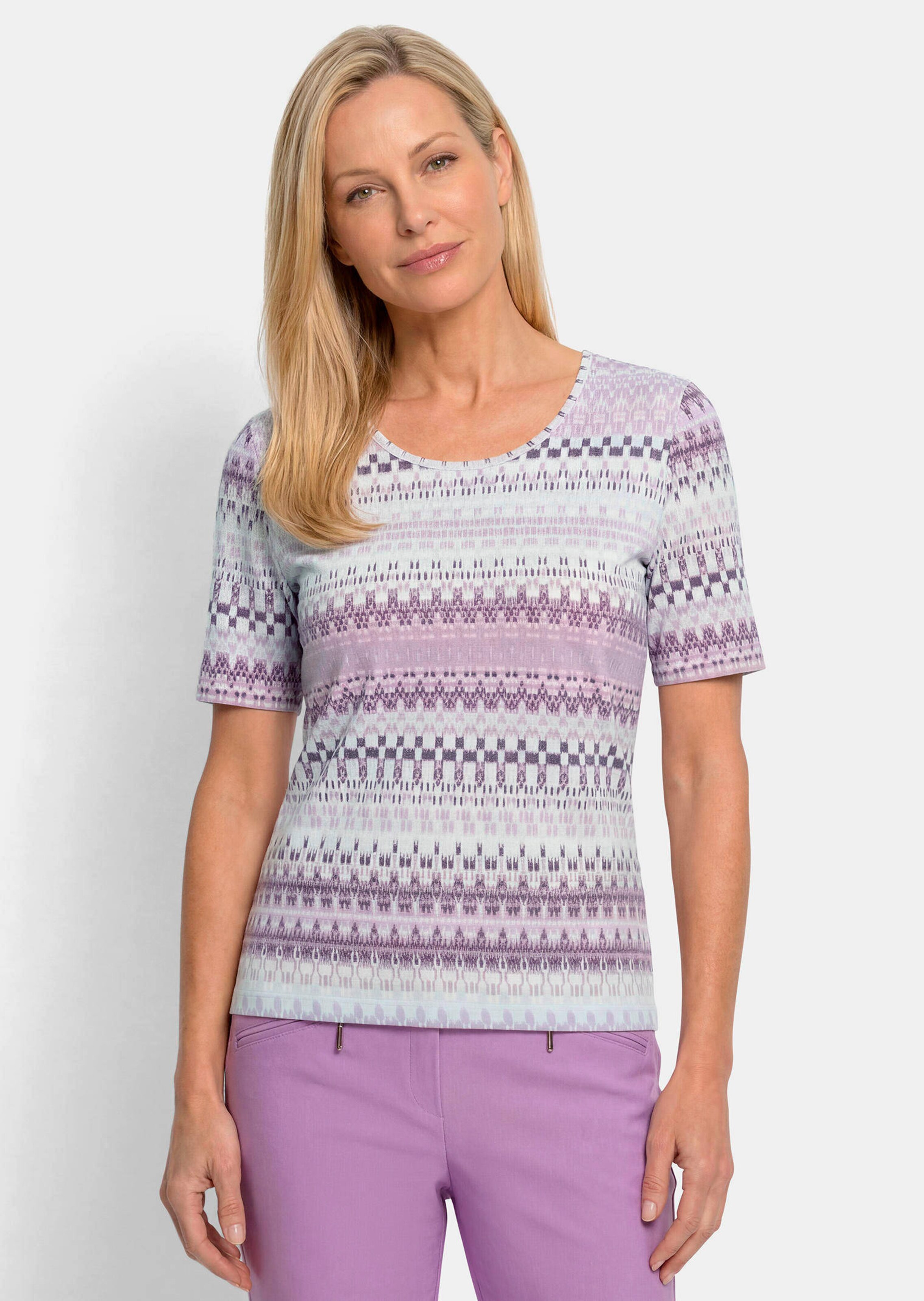 T-shirt en jersey avec un imprimé géométrique all-over