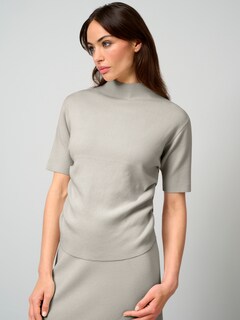 Strickshirt mit seitlicher Raffung thumbnail 1