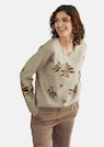 Casual jumper with decorative bead appliqué thumbnail 2