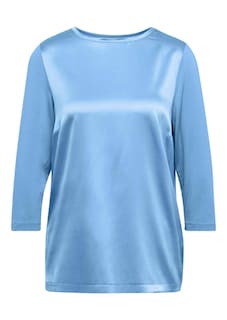 Blusenshirt mit schimmerndem Seideneinsatz thumbnail 2