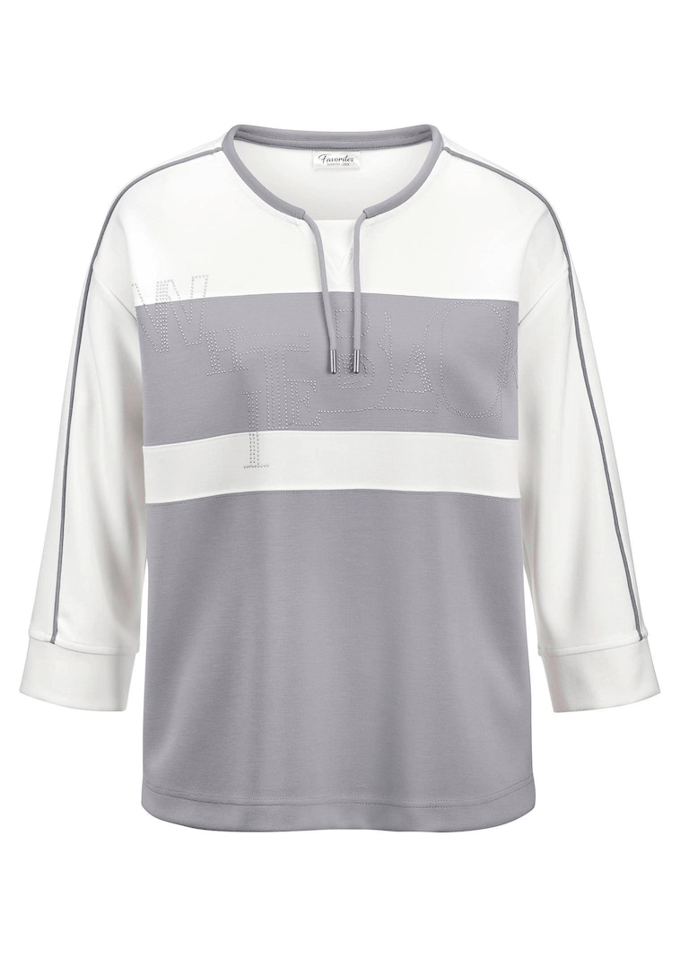 Sweat-shirt doux avec lien de serrage