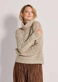 Rollkragenpullover mit Pailletten thumbnail 1