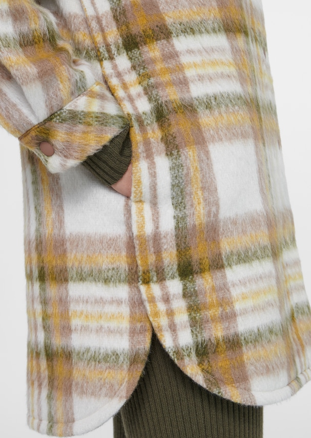 Lange Hemdjacke mit Karo-Muster 4