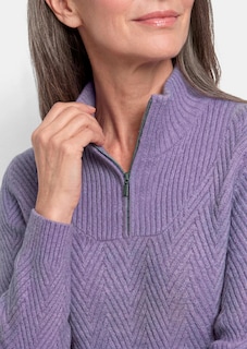 Tricot pullover met troyerkraag thumbnail 5