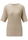 Halbarm-Pullover mit glanzvollem Finish thumbnail 1