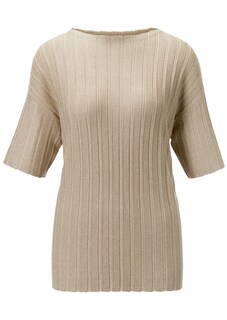 Halbarm-Pullover mit glanzvollem Finish thumbnail 1