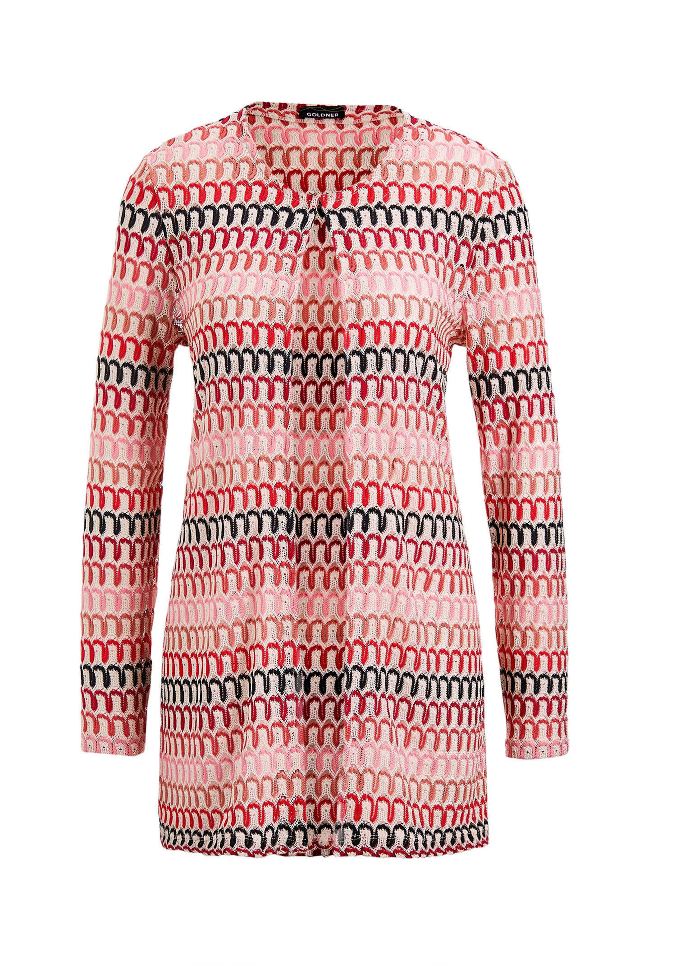 Longjacke in Spitzenoptik