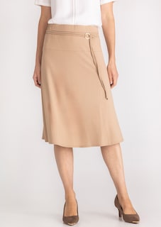 Jupe ample en jersey, avec ceinture thumbnail 1