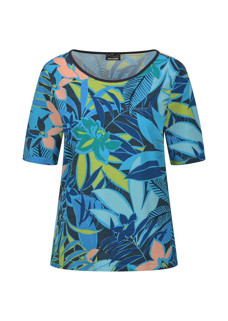 T-shirt en jersey à encolure bateau