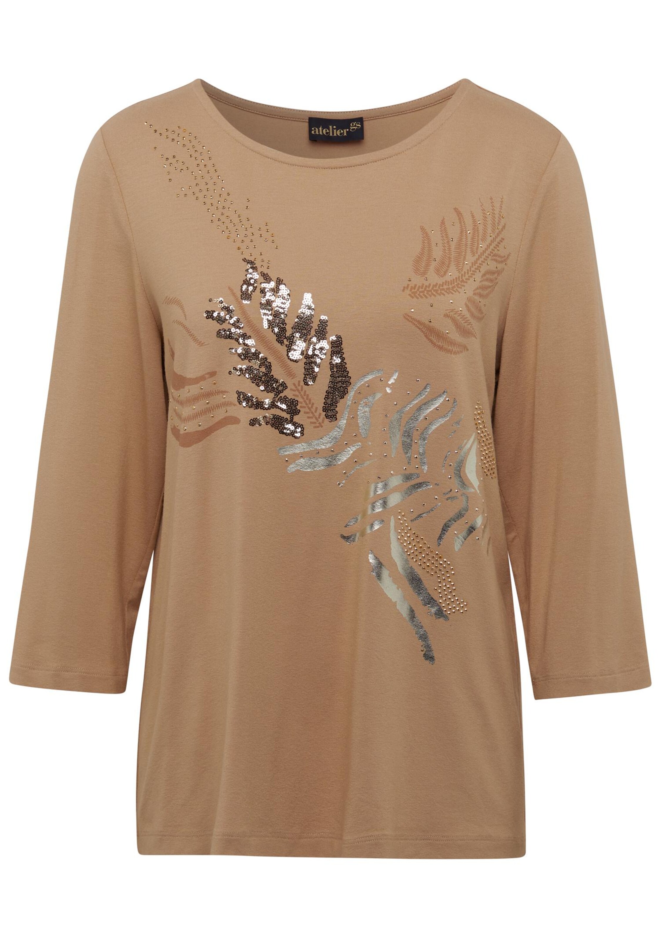 Druckshirt mit leichtem Glanz