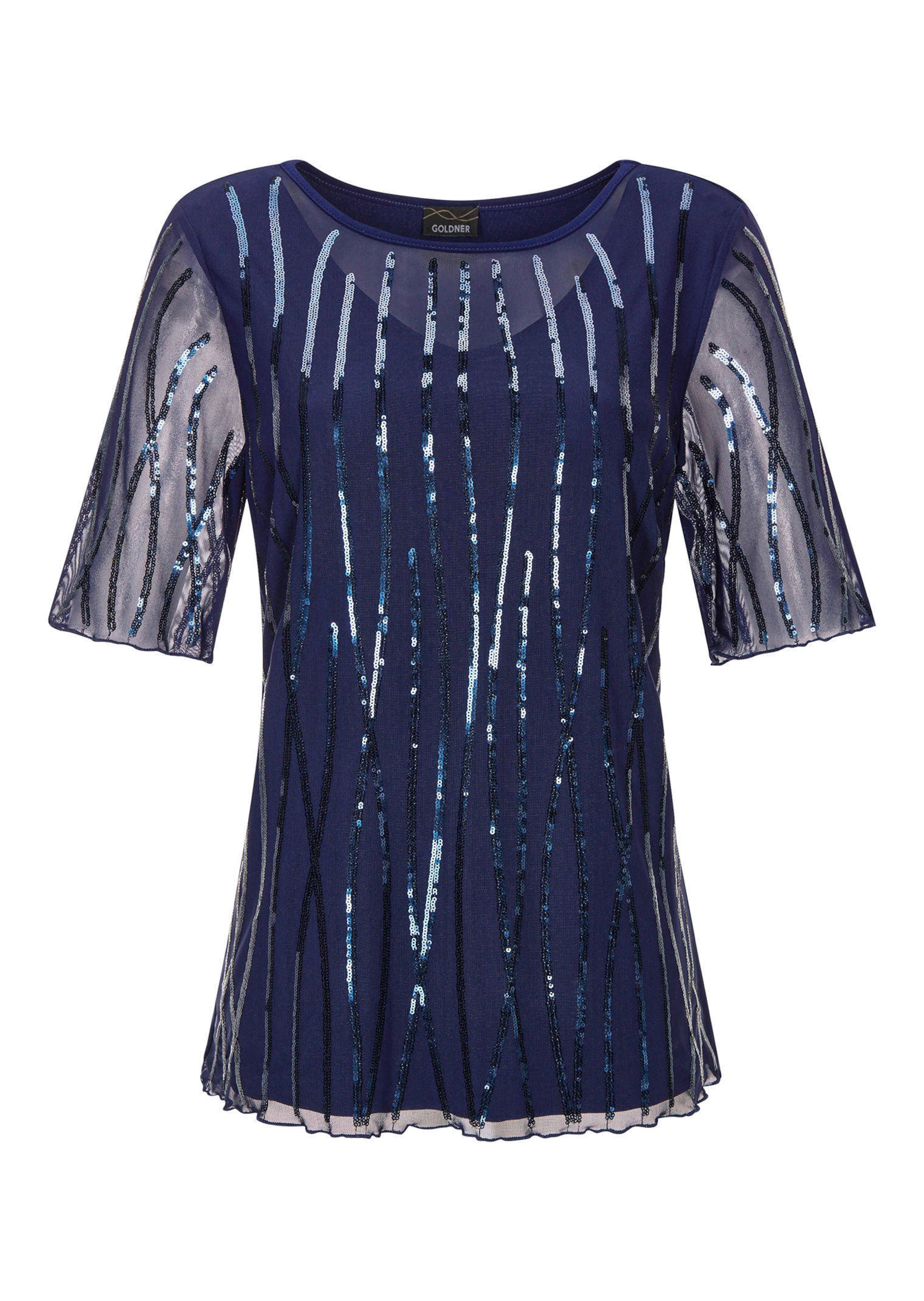 T-shirt en maille filet orné de paillettes